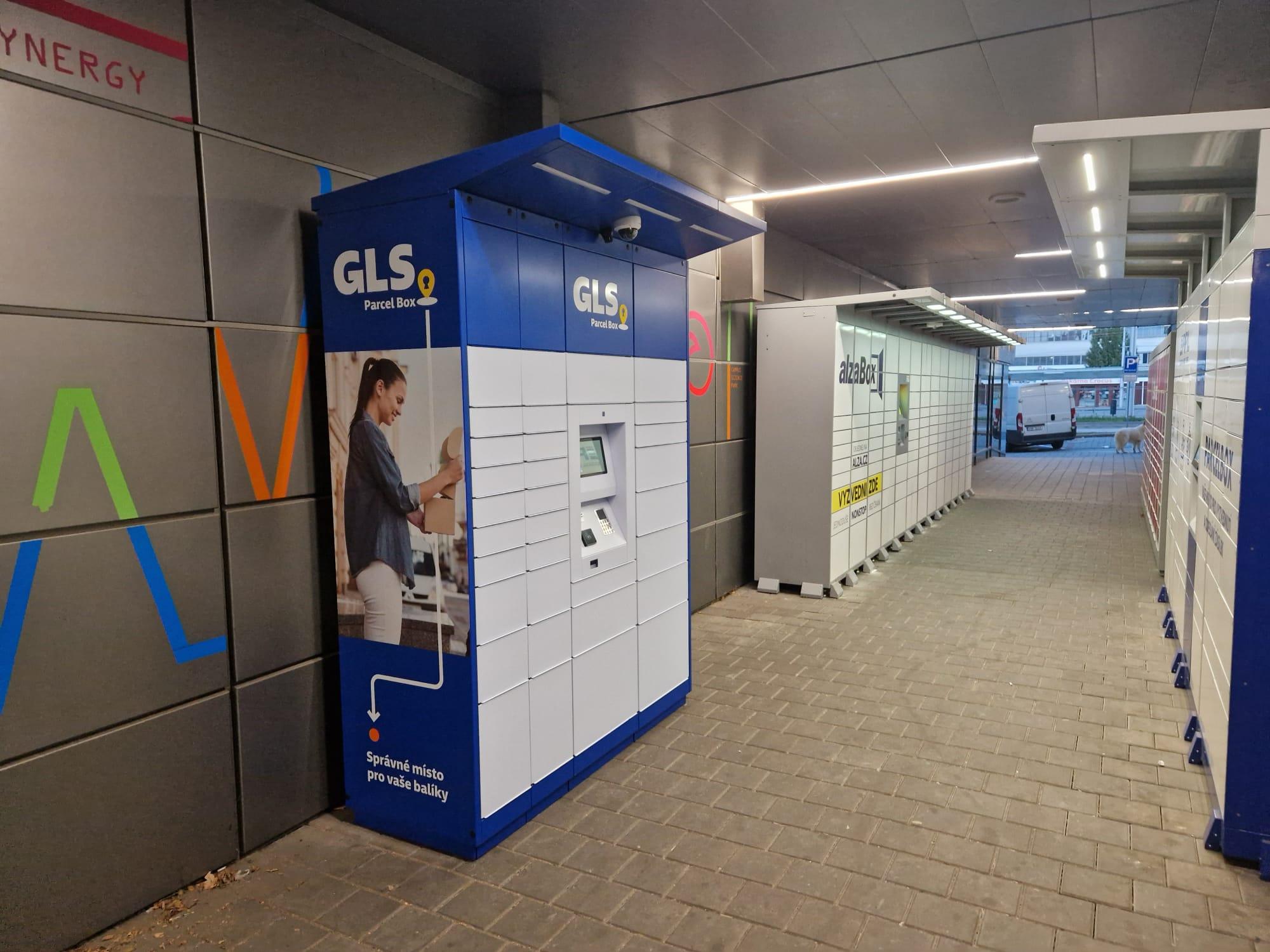 GLS GLS Parcel Box Brno OC Campus Square Brno Seznam poboček